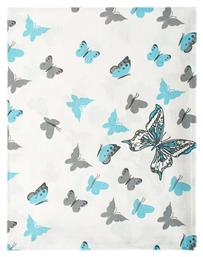 Dimcol Σετ Σεντόνια Κούνιας Butterfly 120x160cm 56 Sky Blue