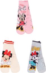 Disney Αντιολισθητικές Παιδικές Κάλτσες Μακριές Πολύχρωμες 3 Ζευγάρια από το Closet22