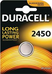 Duracell Electronics Μπαταρία Λιθίου Ρολογιών CR2450 3V 1τμχ από το e-shop