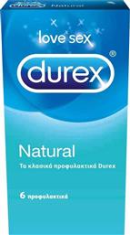 Durex Προφυλακτικά Natural 6τμχ