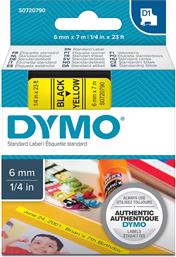 Dymo 43618 Ταινία Ετικετογράφου 7m x 6mm σε Μαύρο Χρώμα από το e-shop
