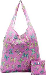 Eco Chic Butterfly Υφασμάτινη Τσάντα για Ψώνια σε Ροζ χρώμα από το GreekBooks