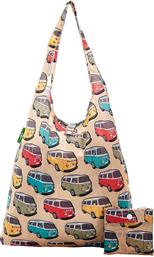 Eco Chic Camper Vans Υφασμάτινη Τσάντα για Ψώνια σε Μπεζ χρώμα