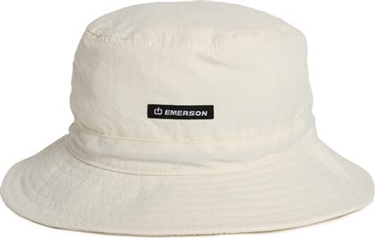 Emerson Υφασμάτινo Ανδρικό Καπέλο Στυλ Bucket Λευκό από το Zakcret Sports