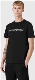 Emporio Armani Ανδρικό T-shirt Κοντομάνικο Μαύρο από το Spartoo
