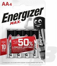 Energizer Max Αλκαλικές Μπαταρίες AA 1.5V 4τμχ