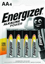 Energizer Power Αλκαλικές Μπαταρίες AA 1.5V 4τμχ