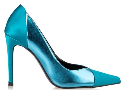 Envie Shoes Μυτερές Γόβες από Λουστρίνι με Τακούνι Στιλέτο Μπλε από το MyShoe