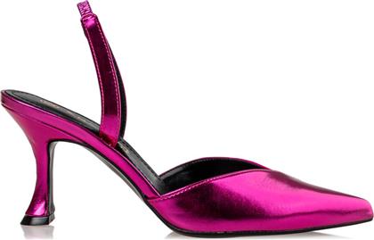 Envie Shoes Μυτερές Γόβες με Λουράκι & Λεπτό Ψηλό Τακούνι Φούξια από το MyShoe