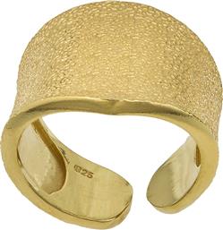 Επίχρυσο σεβαλιέ δαχτυλίδι 925 ζαγρέ 031151 031151 Ασήμι από το Kosmima24