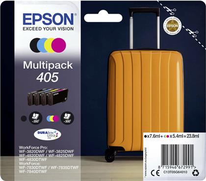 Epson 405 Πακέτο 4 Μελανιών Εκτυπωτή InkJet Κίτρινο / Κυανό / Ματζέντα / Μαύρο (C13T05G64010)