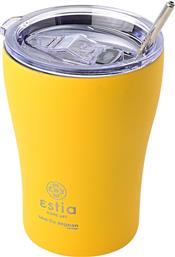 Estia Coffee Mug Save The Aegean Ποτήρι Θερμός με Καλαμάκι Pineapple Yellow 350ml από το Katoikein