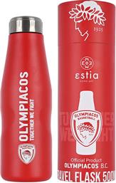 Estia Olympiacos B.C. Official Μπουκάλι Θερμός Κόκκινο 500ml