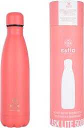 Estia Flask Lite Save the Aegean Μπουκάλι Θερμός Ανοξείδωτο BPA Free Fusion Coral 500ml