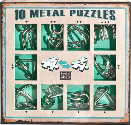 Eureka 10 Puzzles Γρίφος από Μέταλλο Green για 8+ Ετών 473357
