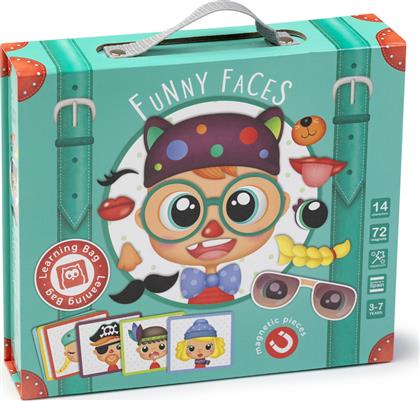 Eureka Μαγνητικό Παιχνίδι Κατασκευών Funny Faces για Παιδιά 3+ Ετών