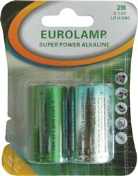 Eurolamp Super Power Αλκαλικές Μπαταρίες C 1.5V 2τμχ