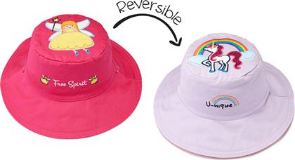 Flapjackkids Παιδικό Καπέλο Bucket Υφασμάτινο Αντηλιακό Φούξια από το Spitishop