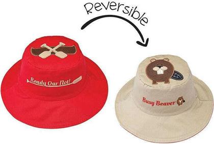 Flapjackkids Παιδικό Καπέλο Bucket Υφασμάτινο Αντηλιακό Κόκκινο από το Spitishop