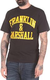 Franklin & Marshall Ανδρικό T-shirt Μαύρο Με Λογότυπο