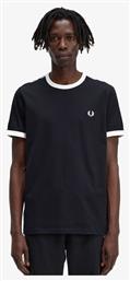 Fred Perry Ανδρικό T-shirt Μαύρο με Λογότυπο