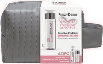 Frezyderm Promo Sensitive Red Skin 50ml & Δώρο Μicellar Water 100ml & Sensitive Red Skin Tinted Spf30 Cream 2ml & Νεσεσέρ από το Pharm24