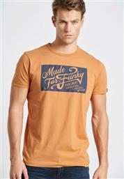 Funky Buddha Ανδρικό T-shirt Κοντομάνικο Copper από το Tobros