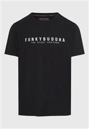 Funky Buddha Ανδρικό T-shirt Κοντομάνικο Μαύρο από το Zakcret Sports