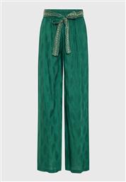 Funky Buddha Γυναικεία Υφασμάτινη Παντελόνα με Λάστιχο Πράσινη
