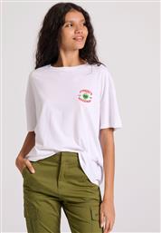 Funky Buddha Γυναικείο T-shirt Λευκό από το Zakcret Sports