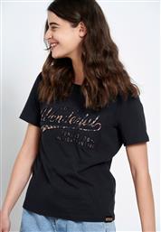 Funky Buddha Γυναικείο T-shirt Μαύρο