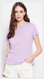 Funky Buddha Γυναικείο T-shirt με V Λαιμόκοψη Lavender από το Outletcenter