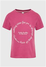 Funky Buddha Γυναικείο T-shirt Ροζ