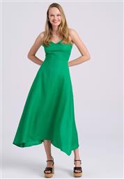 Funky Buddha Καλοκαιρινό Midi Φόρεμα Πράσινο
