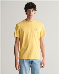Gant Ανδρικό T-shirt Κοντομάνικο Κίτρινο από το Favela
