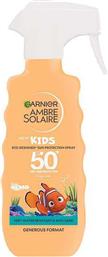 Garnier Αδιάβροχο Παιδικό Αντηλιακό Spray Ambre Solaire Kids Sun Protection Nemo SPF50+ 300ml από το Pharm24