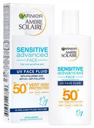 Ambre Solaire Sensitive Advanced Αντηλιακή Λοσιόν Προσώπου SPF50 40ml Garnier από το Pharm24