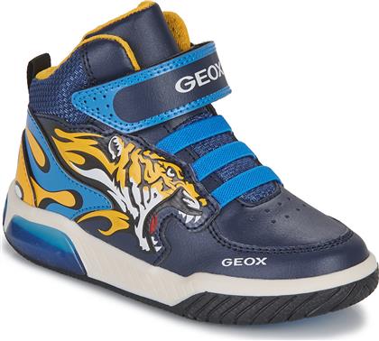 Geox Παιδικά Sneakers High Ανατομικά Μπλε από το Modivo