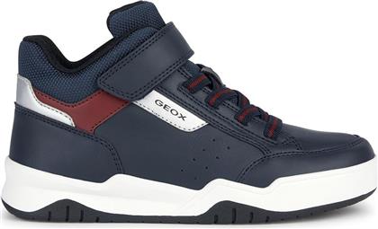 Geox Παιδικά Sneakers High Ανατομικά Navy Μπλε