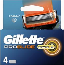 Gillette ProGlide Power Ανταλλακτικές Κεφαλές με 5 Λεπίδες & Λιπαντική Ταινία 4τμχ από το Pharm24