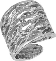 Γυναικείο ασημένιο δαχτυλίδι ανάγλυφο 925 038965 038965 Ασήμι