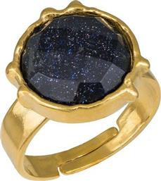 Γυναικείο δαχτυλίδι 925 με πέτρα Lapis 036598 036598 Ασήμι