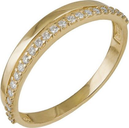 Γυναικείο διπλό δαχτυλίδι από χρυσό 14 καρατίων 036898 036898 Χρυσός 14 Καράτια από το Kosmima24