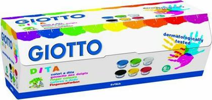 Giotto Δακτυλομπογιές 100ml-6 Χρώματα (534100)