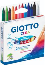 Giotto Fila Pastel Σετ Κηρομπογιές Super Washable 24τμχ