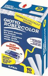 Giotto Πλαστικές Λευκές Κιμωλίες 10τμχ