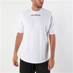 Givova One Αθλητικό Ανδρικό T-shirt Λευκό με Λογότυπο από το MybrandShoes