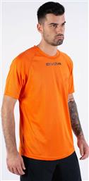 Givova One Ανδρικό Αθλητικό T-shirt Κοντομάνικο Πορτοκαλί από το MybrandShoes