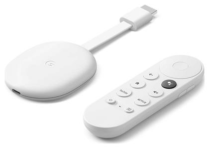 Google Smart TV Stick Chromecast with Google TV 4K UHD με Bluetooth / Wi-Fi / HDMI και Google Assistant Snow από το e-shop