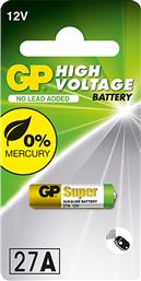 GP Batteries High Voltage Αλκαλική Μπαταρία A27 12V 1τμχ
